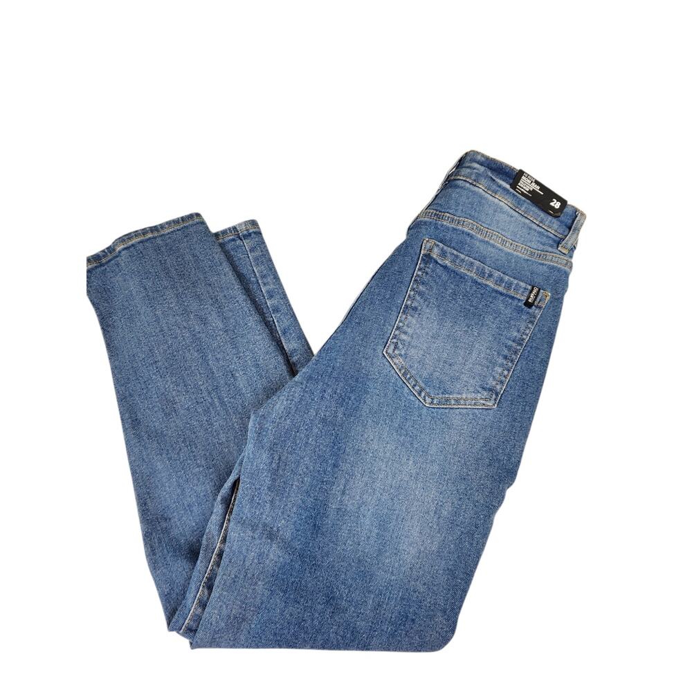 Buffalo David Bitton NWT blue jeans sz 28 hi rise mom jean medium wash denim